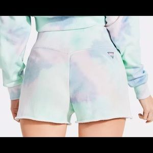 GUESS X J Balvin Cotton Tie-Dye Cut Off Shorts